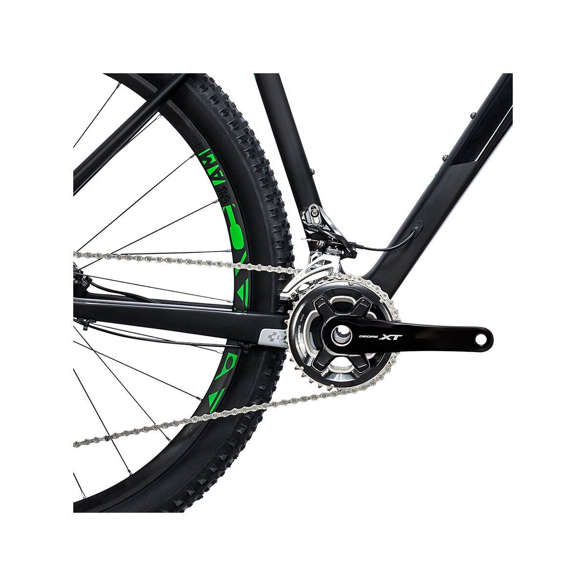 Cube Reaction GTC Race 27.5, carbon´n´green - Bild 3