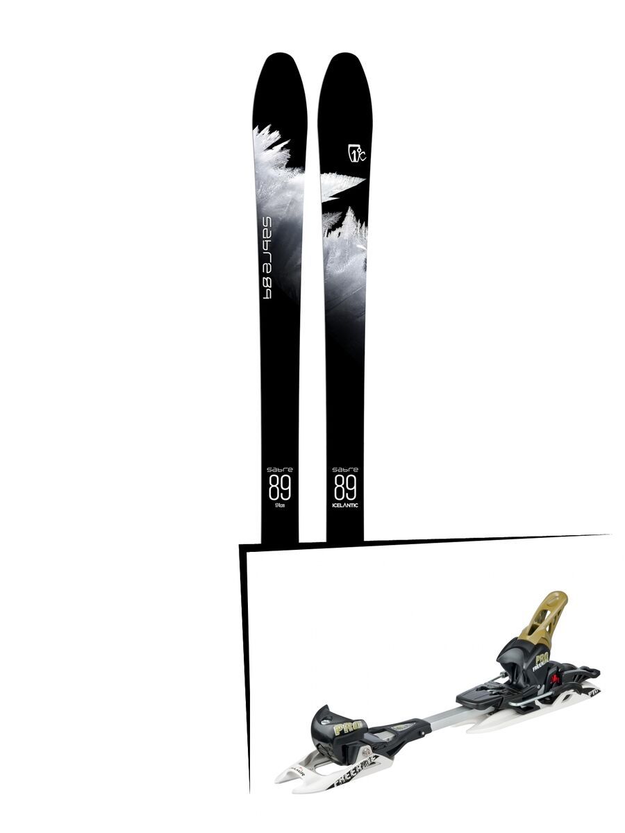 Set: Icelantic Sabre 89 2018 + Fritschi Diamir Freeride Pro schwarz/oliv - Bild 1