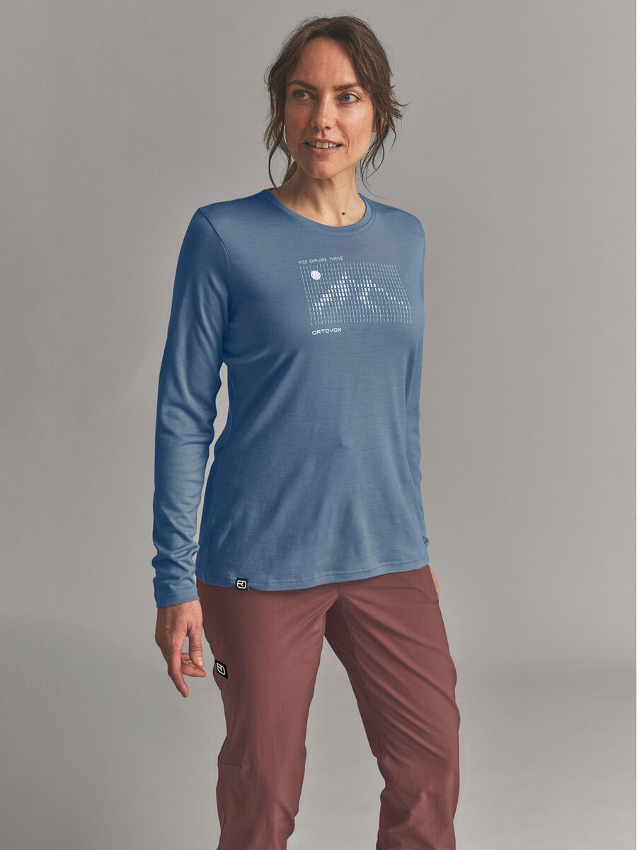 Ortovox 185 Merino Sunrise LS W, light nunatak - Bild 3