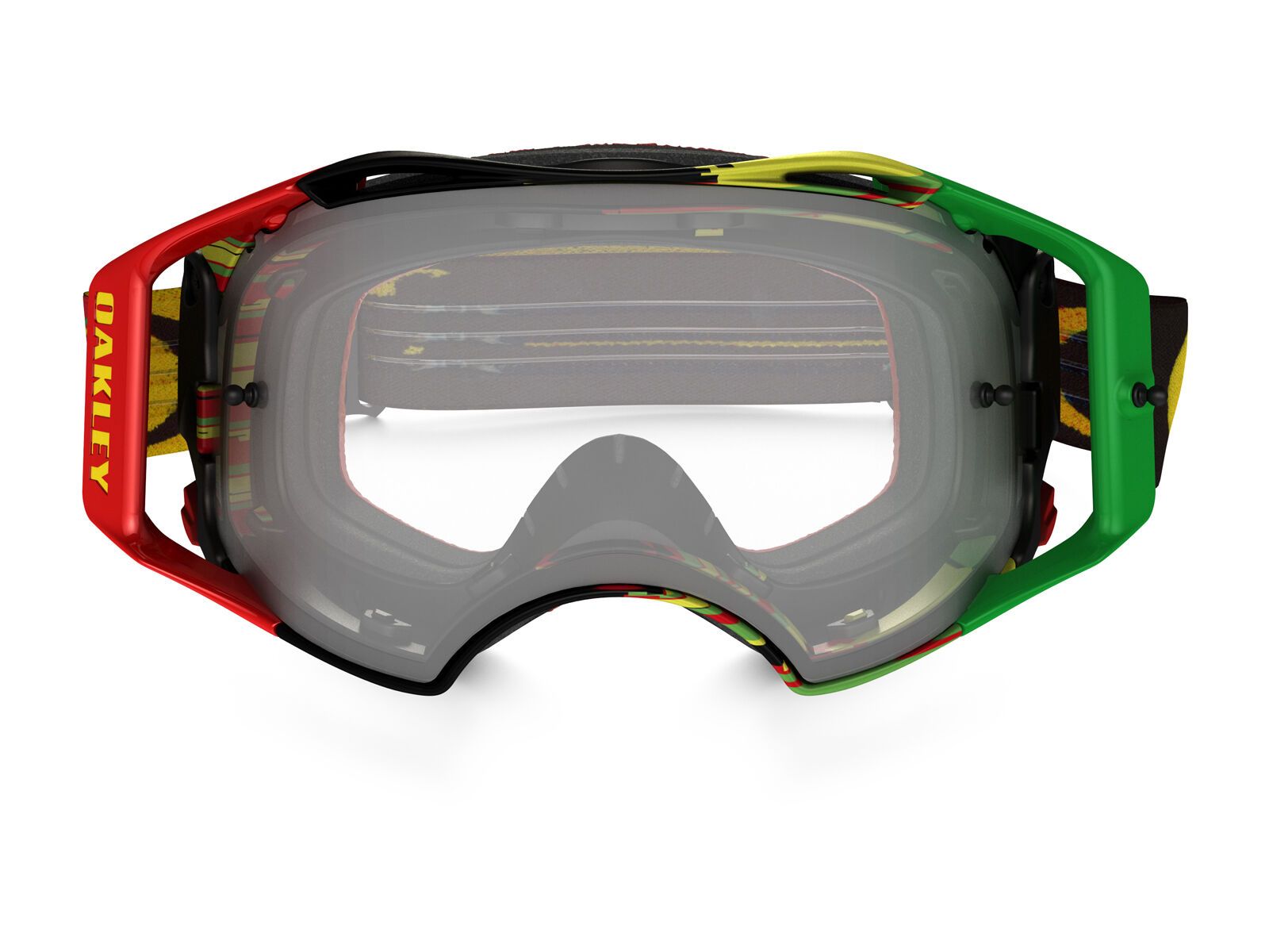 Oakley Airbrake MX, glitch rasta/Lens: clear - Bild 2