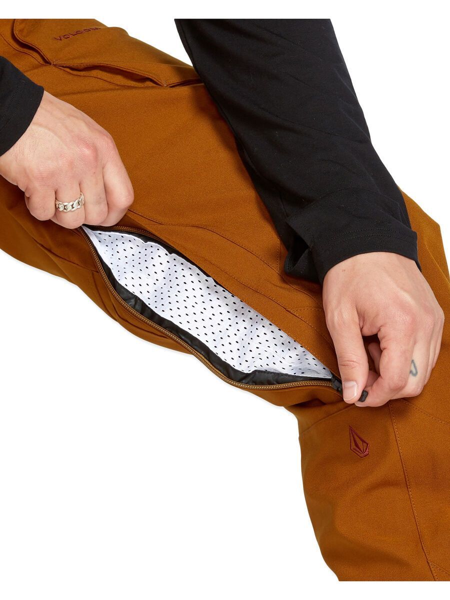 Volcom Roan Bib Overall, caramel - Bild 7