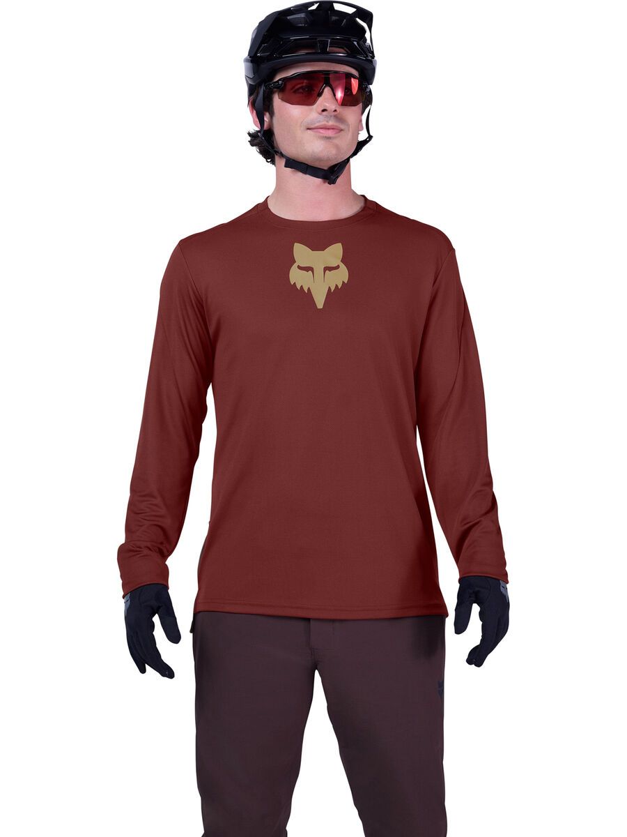 Fox Ranger LS Jersey Fox Head, rust - Bild 3