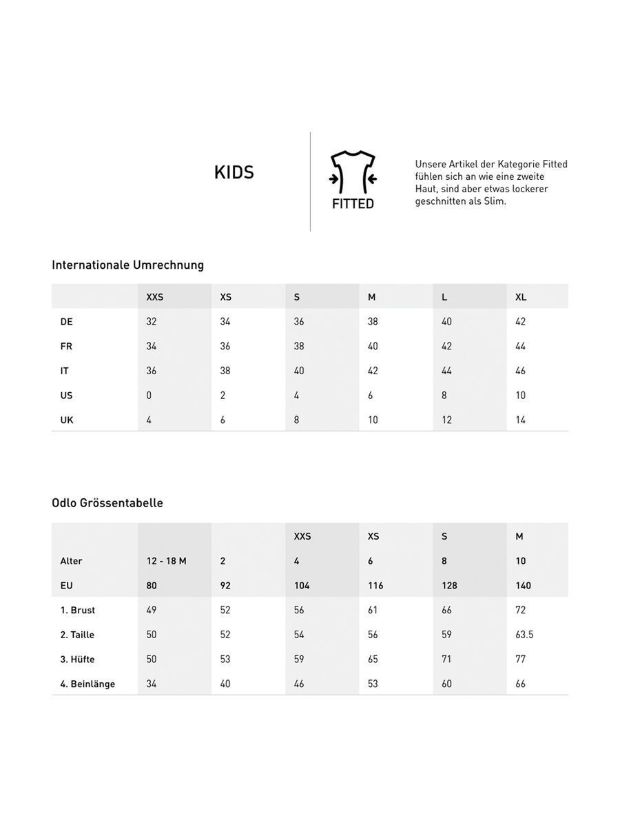 Odlo Merino 200 Kids Set Long, grey melange - Bild 7