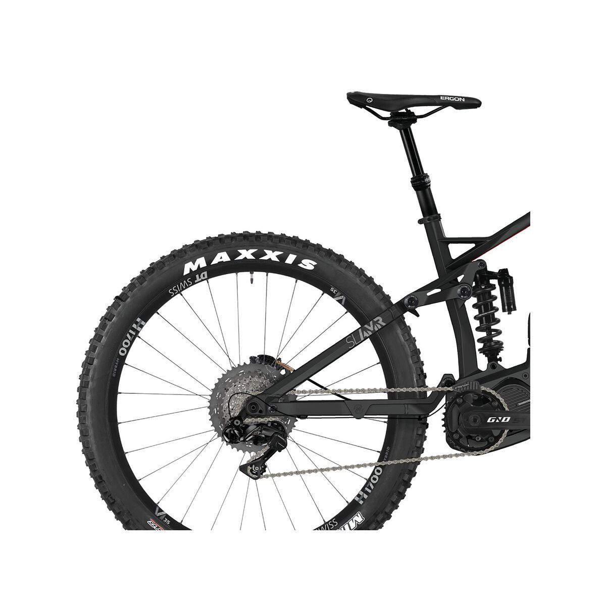 Ghost Hybride SL AMR S8.7+ LC, titanium grey/micro chip gray/riot red - Bild 5