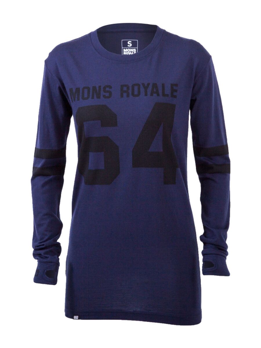 Mons Royale Boyfriend LS, navy - Bild 1