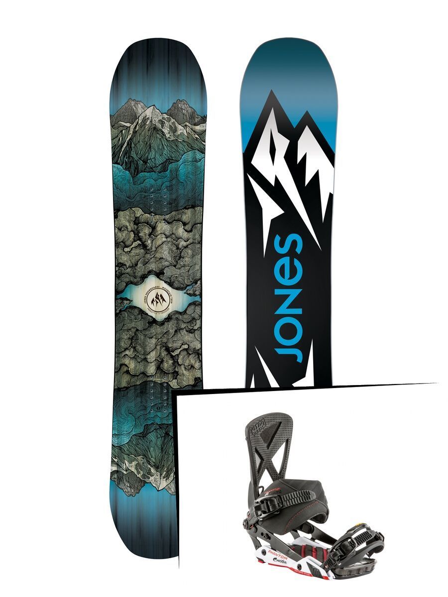Set: Jones Mountain Twin Wide 2019 + Nitro Phantom Carver carver - Bild 1