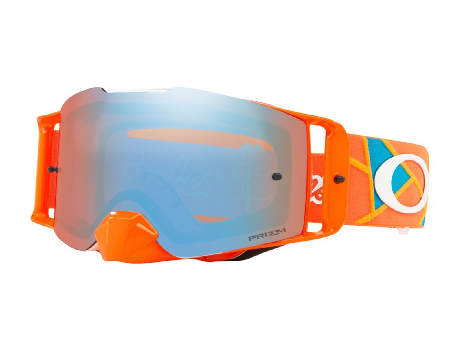 Oakley Front Line MX Troy Lee Designs Series Prizm, metric red orange/Lens: prizm mx sapphire iridium - Bild 1