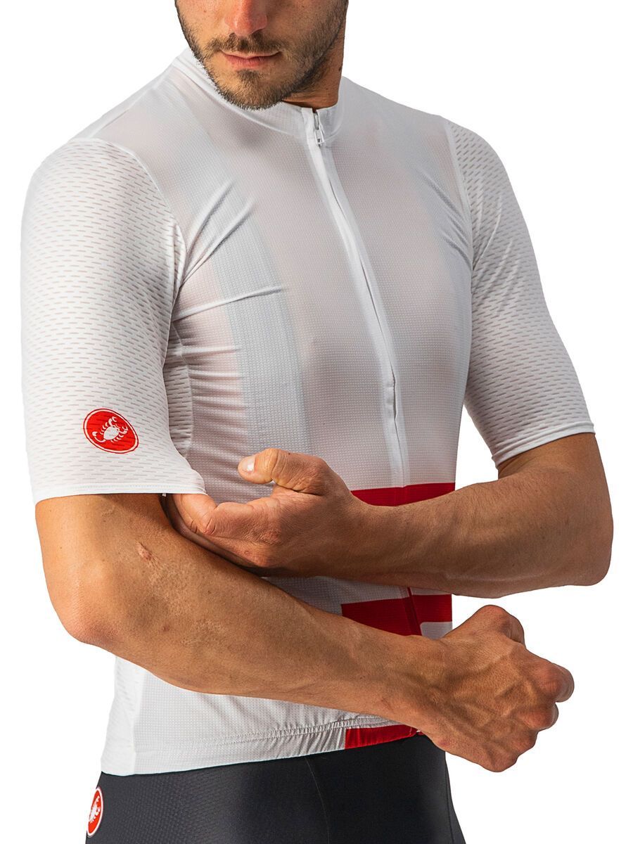 Castelli Downtown Jersey, white/red - Bild 5