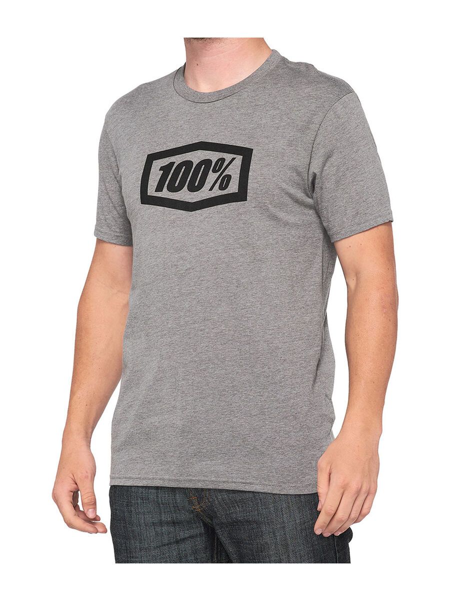 100% Icon T-Shirt, heather grey - Bild 1