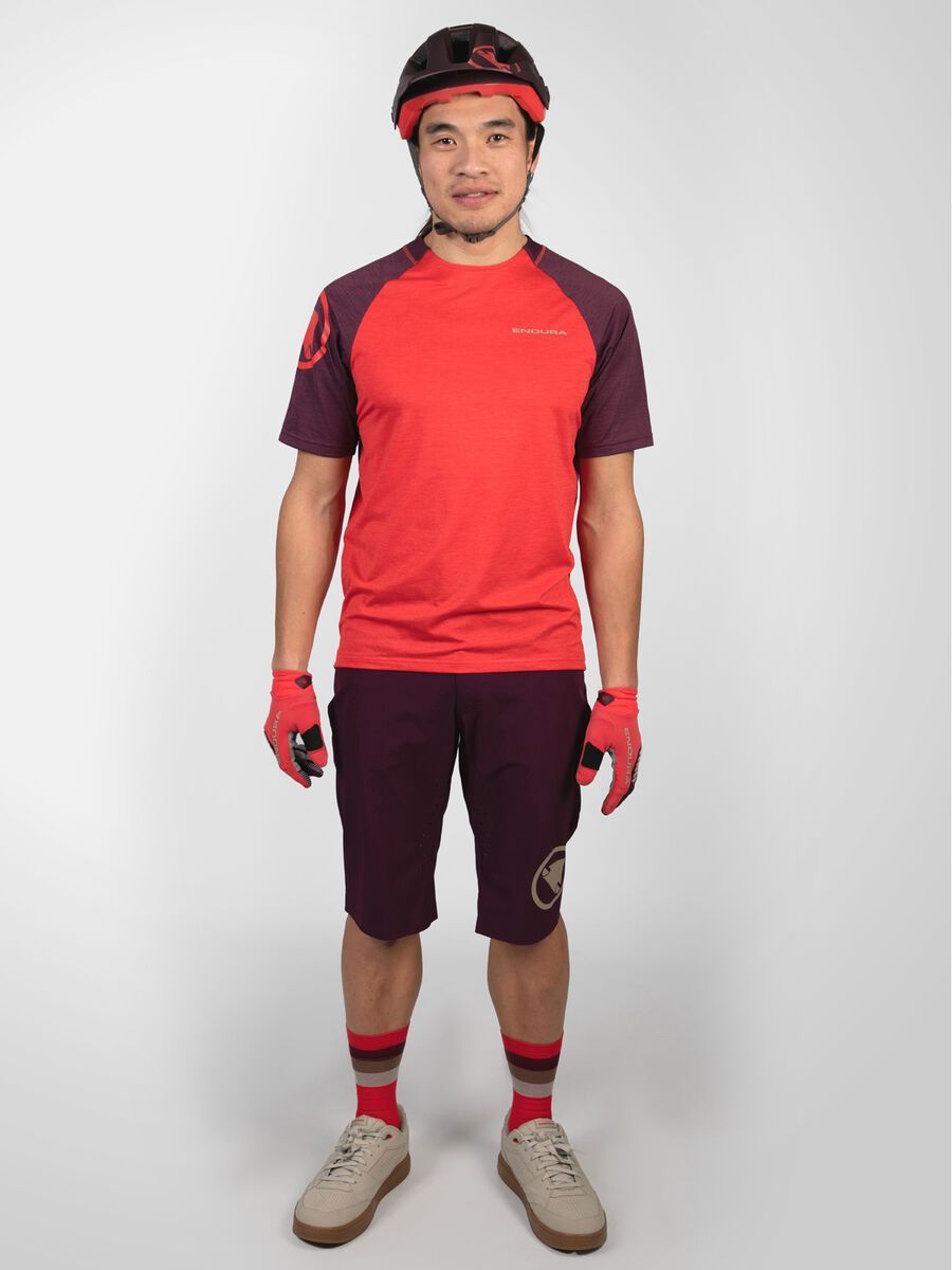 Endura SingleTrack Kurzarmtrikot, granatapfel - Bild 5