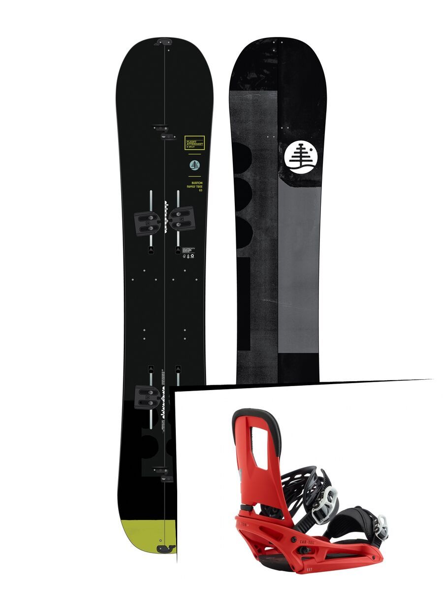 Set: Burton Family Tree Flight Attendant X Split 2019 + Burton Cartel EST red - Bild 1