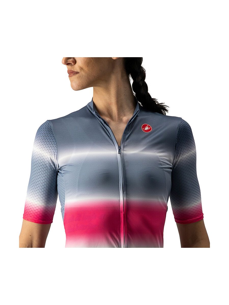 Castelli Dolce Jersey, light steel blue/bordeaux - Bild 4