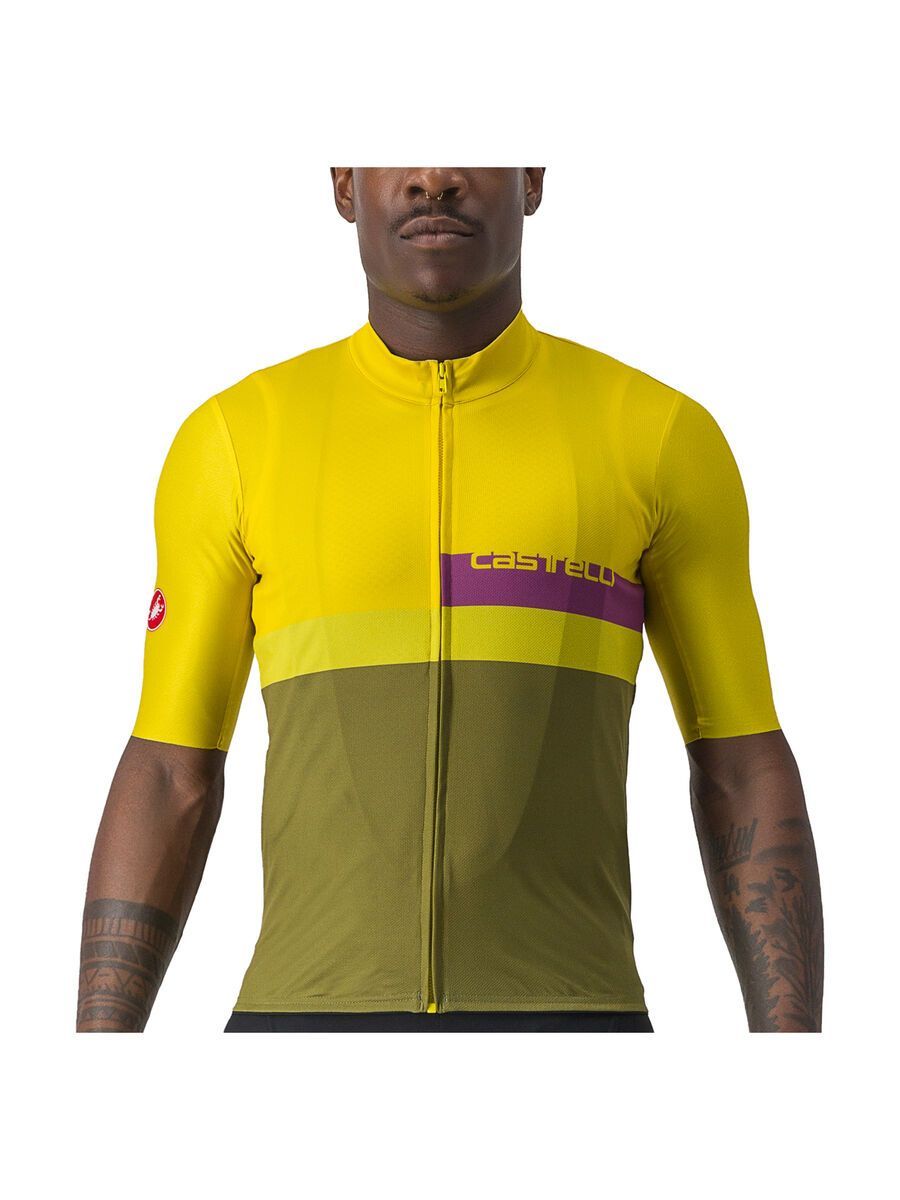 Castelli A Blocco Jersey, passion fruit/amethist-green a - Bild 1