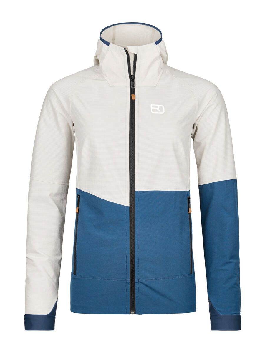 Ortovox Merino Airsolation Punta Berrino Hooded Jacket W, white chalk - Bild 1