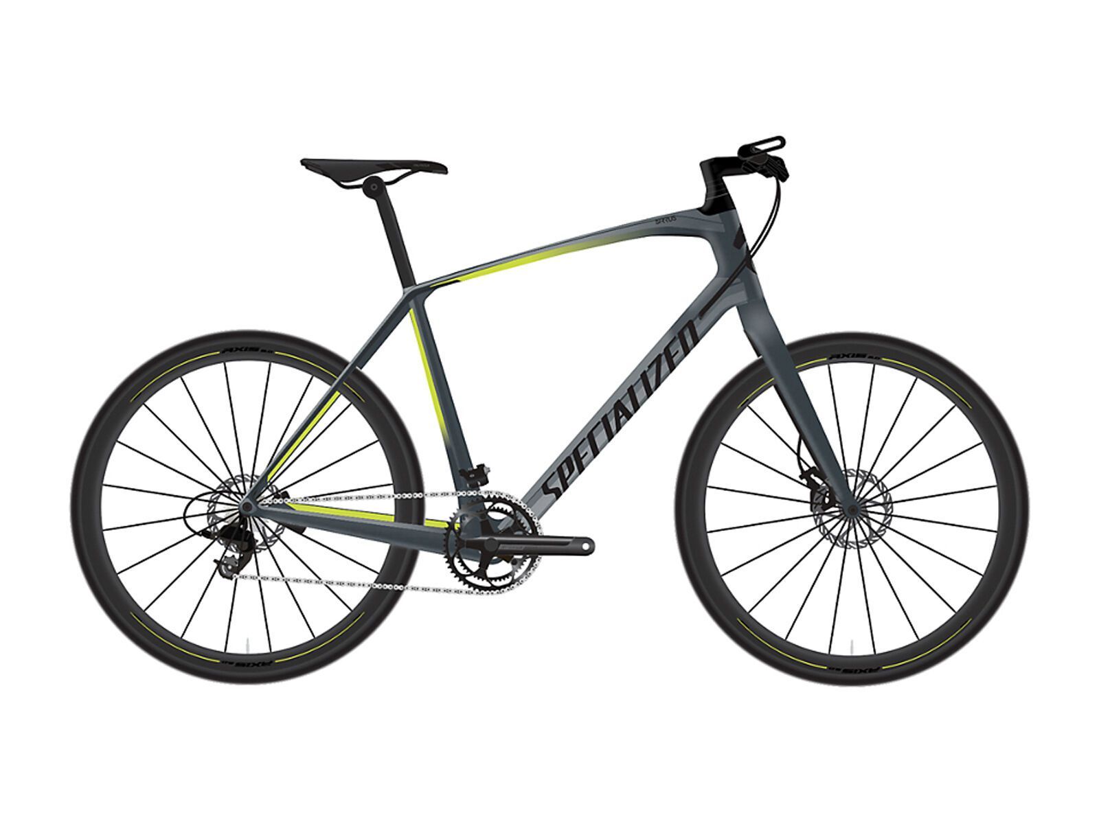 Specialized Sirrus Elite Carbon, satin cast battleship/hyper/black reflective - Bild 1