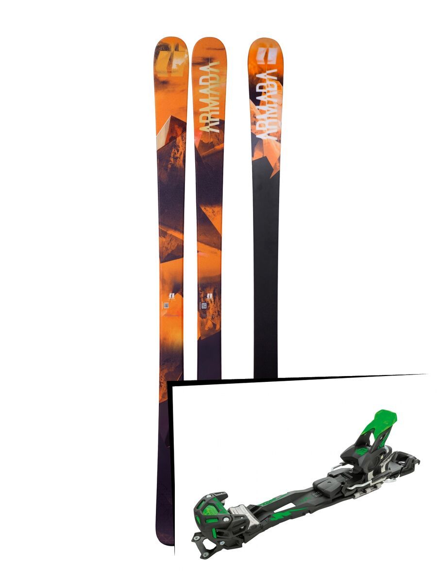 Set: Armada Invictus 85 2018 + Tyrolia Adrenalin 16 solid black flash green - Bild 1