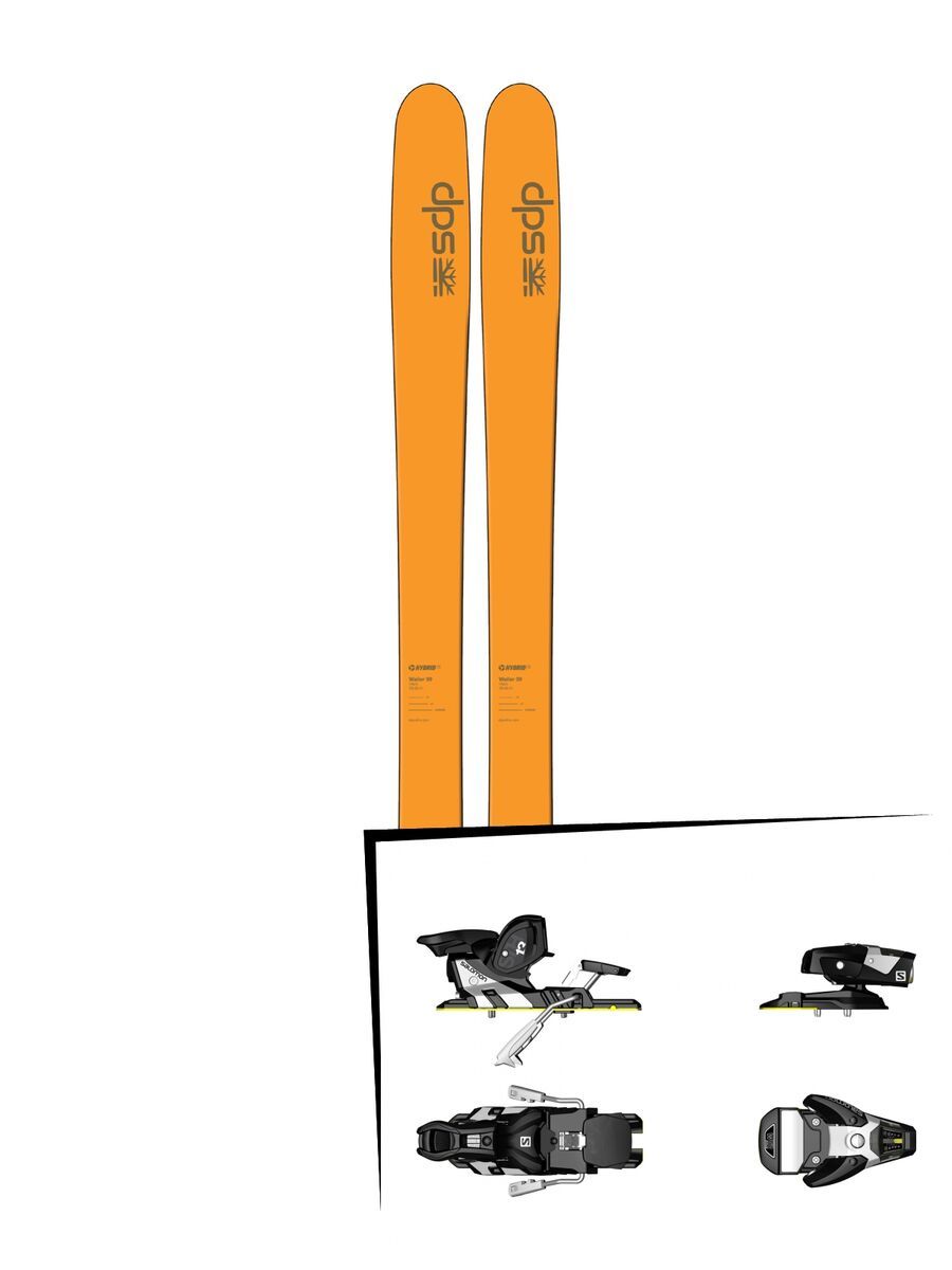 DPS Skis Set: Wailer 99 Hybrid T2 2016 + Salomon STH2 WTR 13 - Bild 1