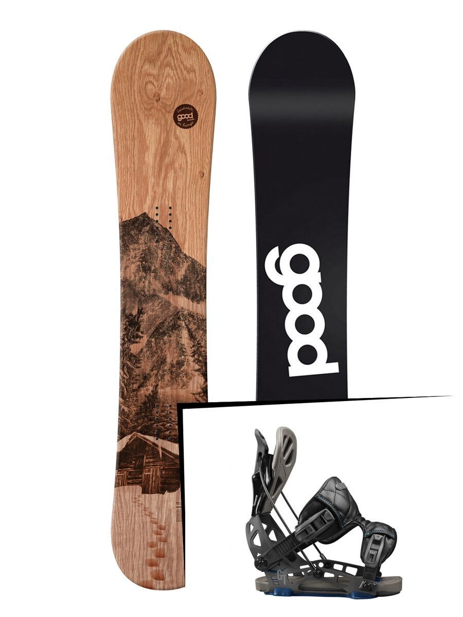 Set: goodboards Wooden 2017 + Flow NX2-GT (1718315S) - Bild 1