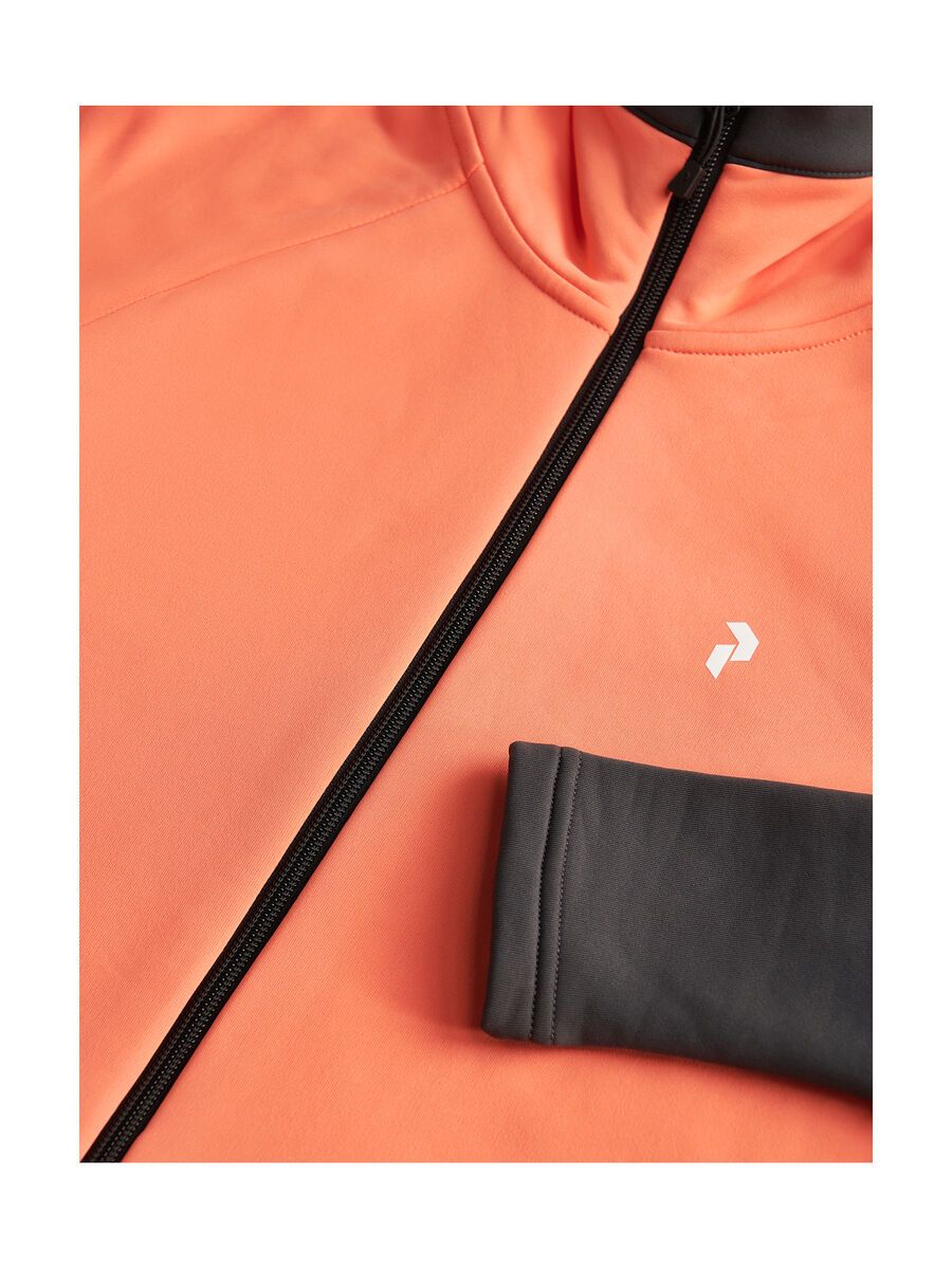 Peak Performance W Rider Zip Hood, light orange/motion grey - Bild 4