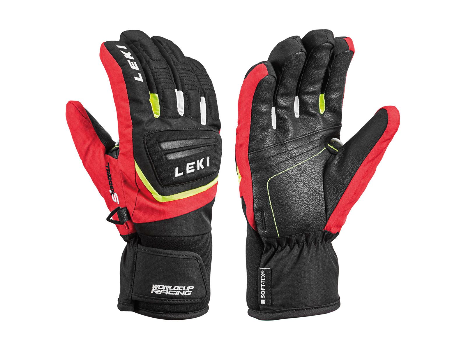 Leki Worldcup S Junior, schwarz-rot-weiss-gelb - Bild 1