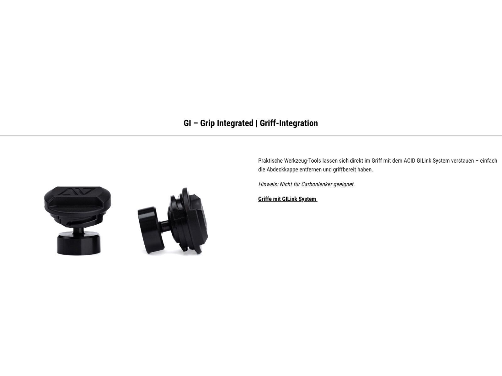 Cube Acid Griffe Endure X Actionteam - 30,5 mm, translucent topas blue - Bild 3