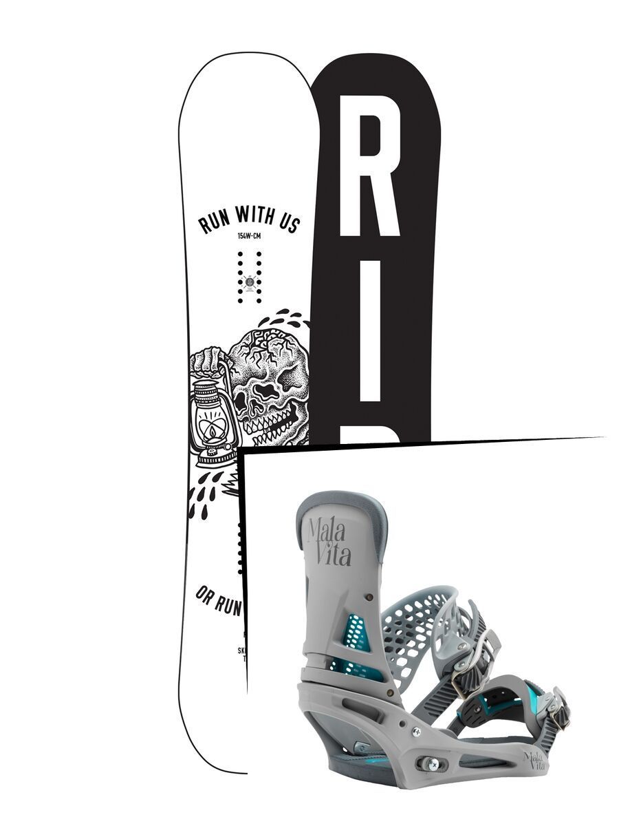Set: Ride Burnout 2017 + Burton Malavita (1712849S) - Bild 1