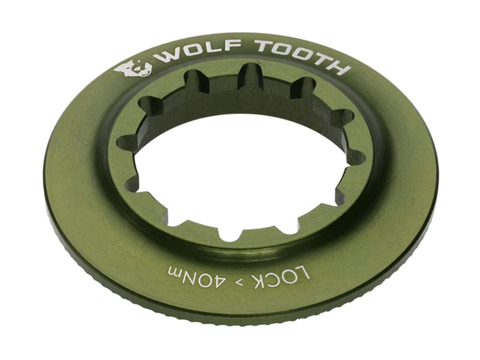 Wolf Tooth Centerlock Rotor Lockring - Innenverzahnung, olive - Bild 1