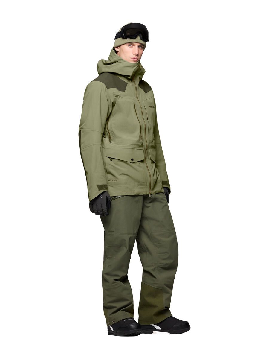 Norrona tamok dri3 Jacket M's, olive night/deep lichen green - Bild 6