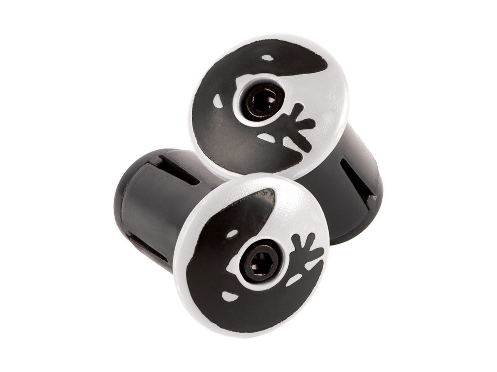 Lizard Skins Road Bar End Plugs, diamond white - Bild 1