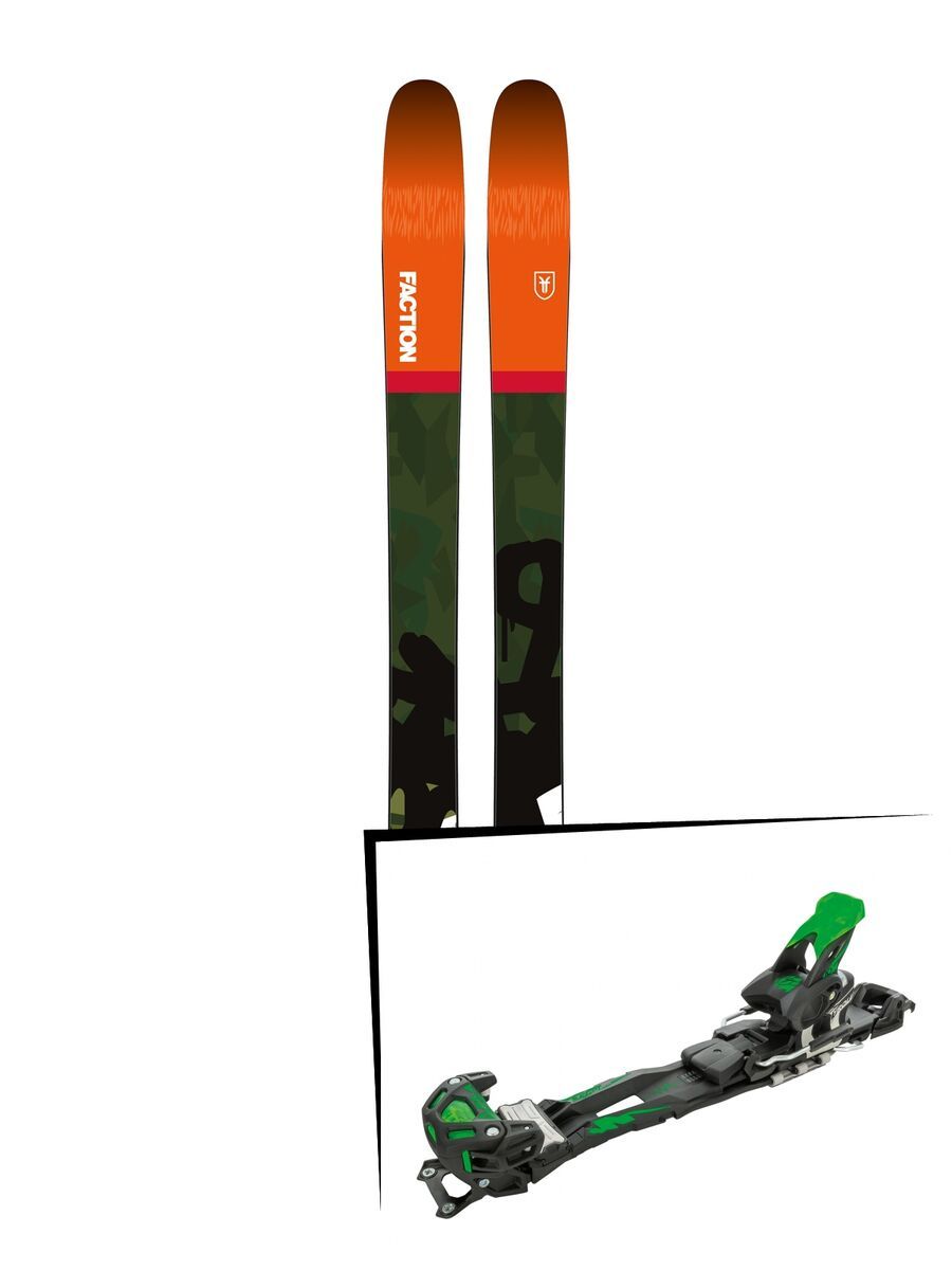 Set: Faction Prodigy 4.0 2018 + Tyrolia Adrenalin 16 solid black flash green - Bild 1