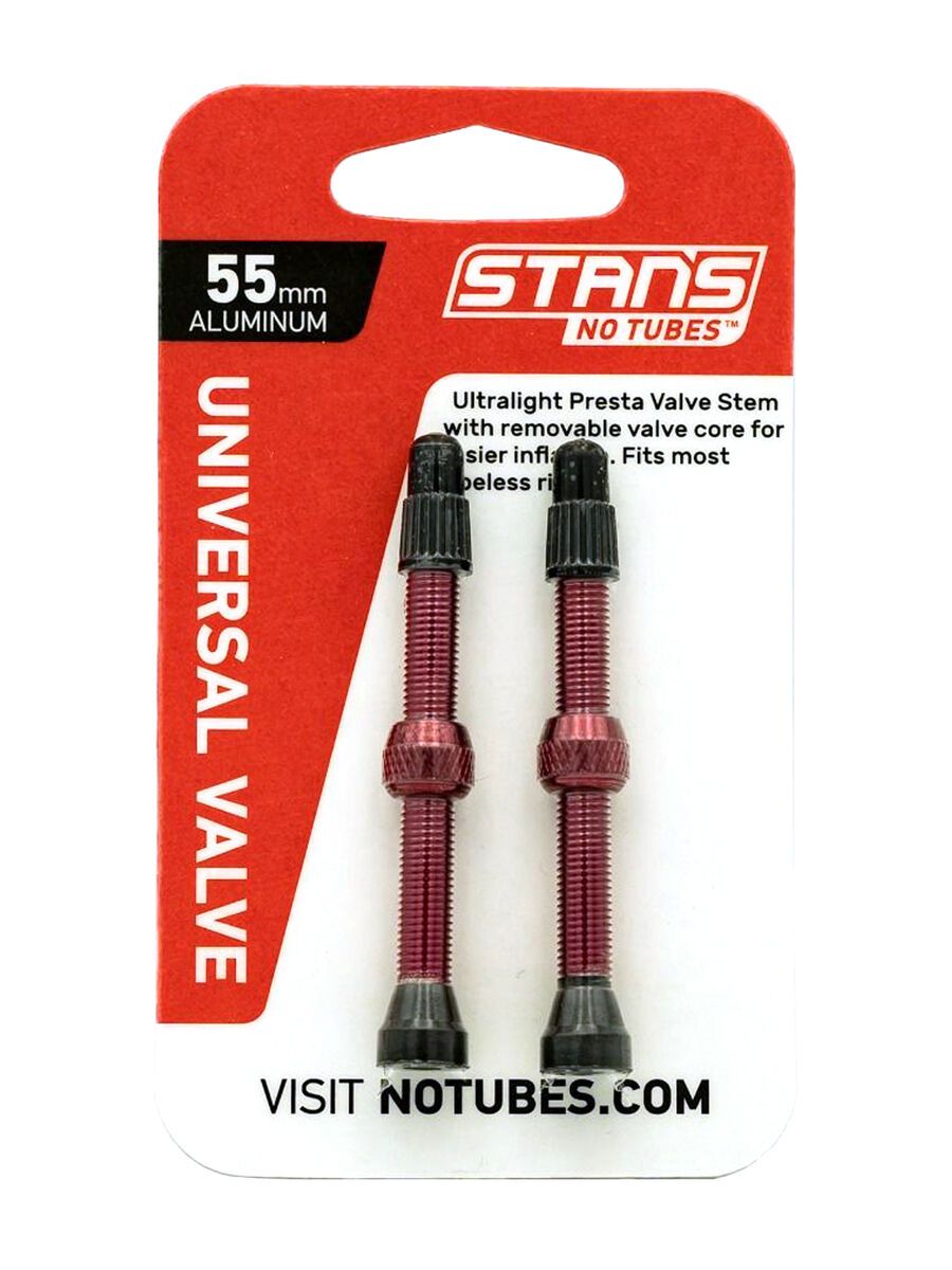 Stan's NoTubes Universal Alloy Valve - 55 mm, red - Bild 3