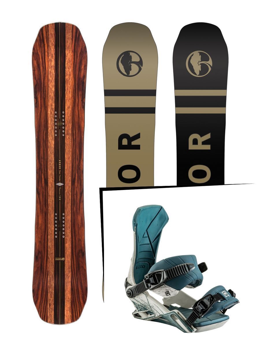 Set: Arbor Coda Camber Premium 2017 + Nitro Team (1691286S) - Bild 1