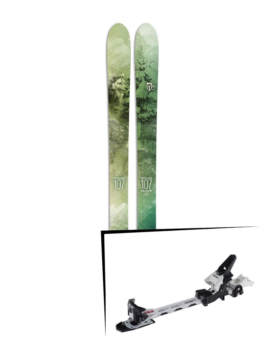 Set: Icelantic Vanguard 107 2017 + Hagan Z02 (1994610S) - Bild 1