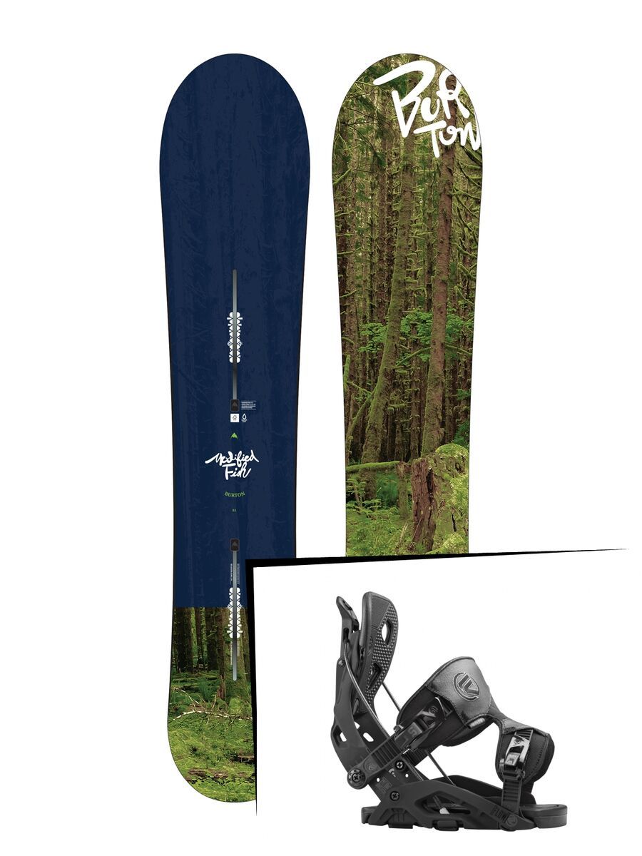 Set: Burton Modified Fish 2017 + Flow Fuse (1513139S) - Bild 1