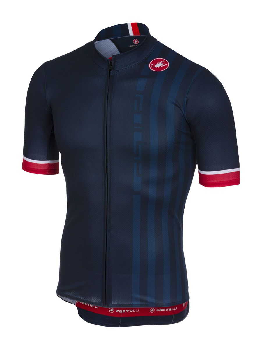 Castelli Podio Doppio Jersey FZ, dark infinity blue - Bild 1