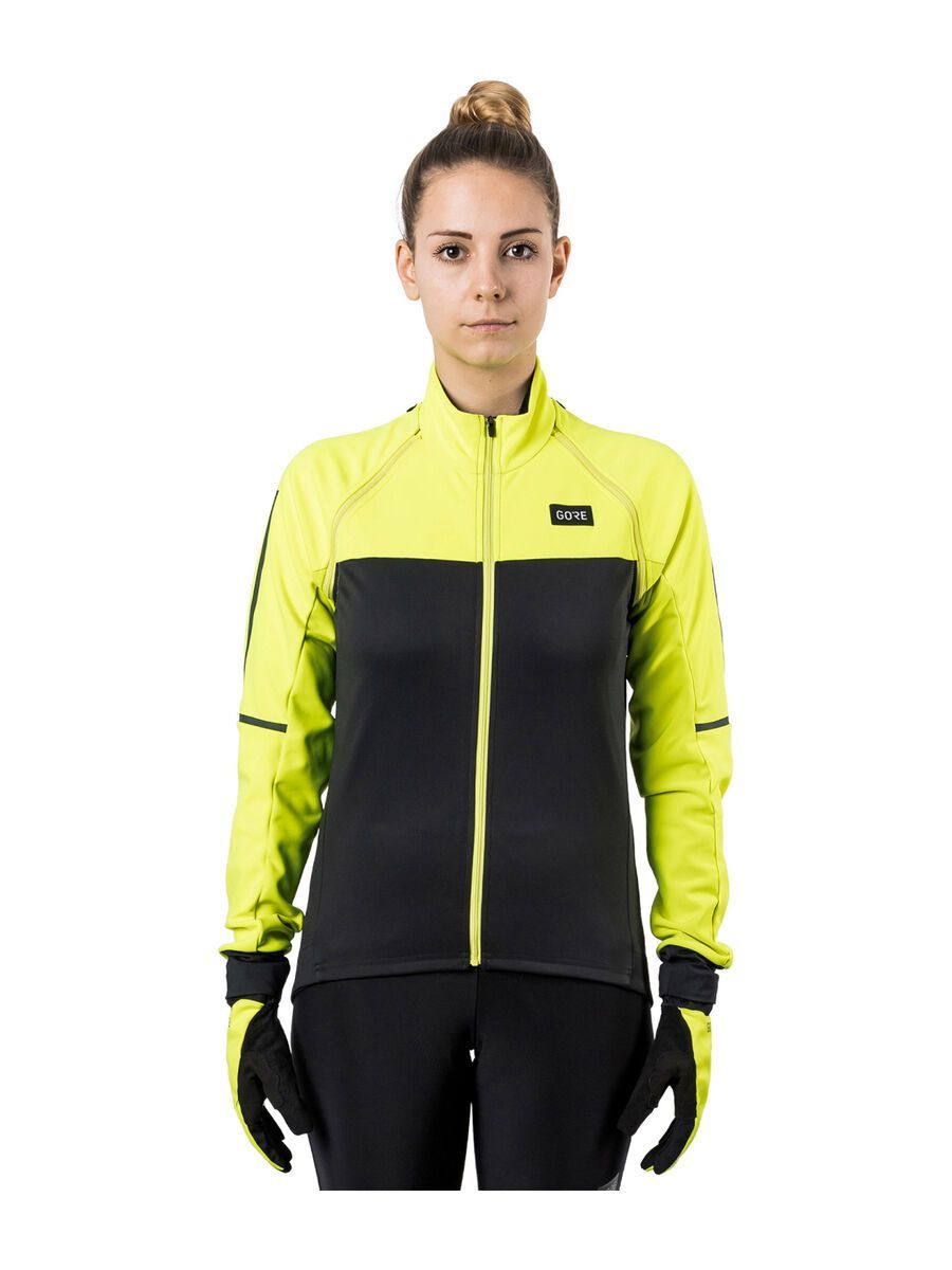 GOREWEAR Phantom Windstopper Jacke Damen, black/neon yellow - Bild 5