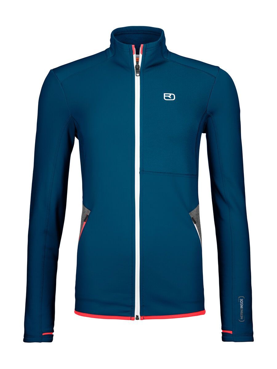 Ortovox Merino Fleece Jacket W, petrol blue - Bild 1
