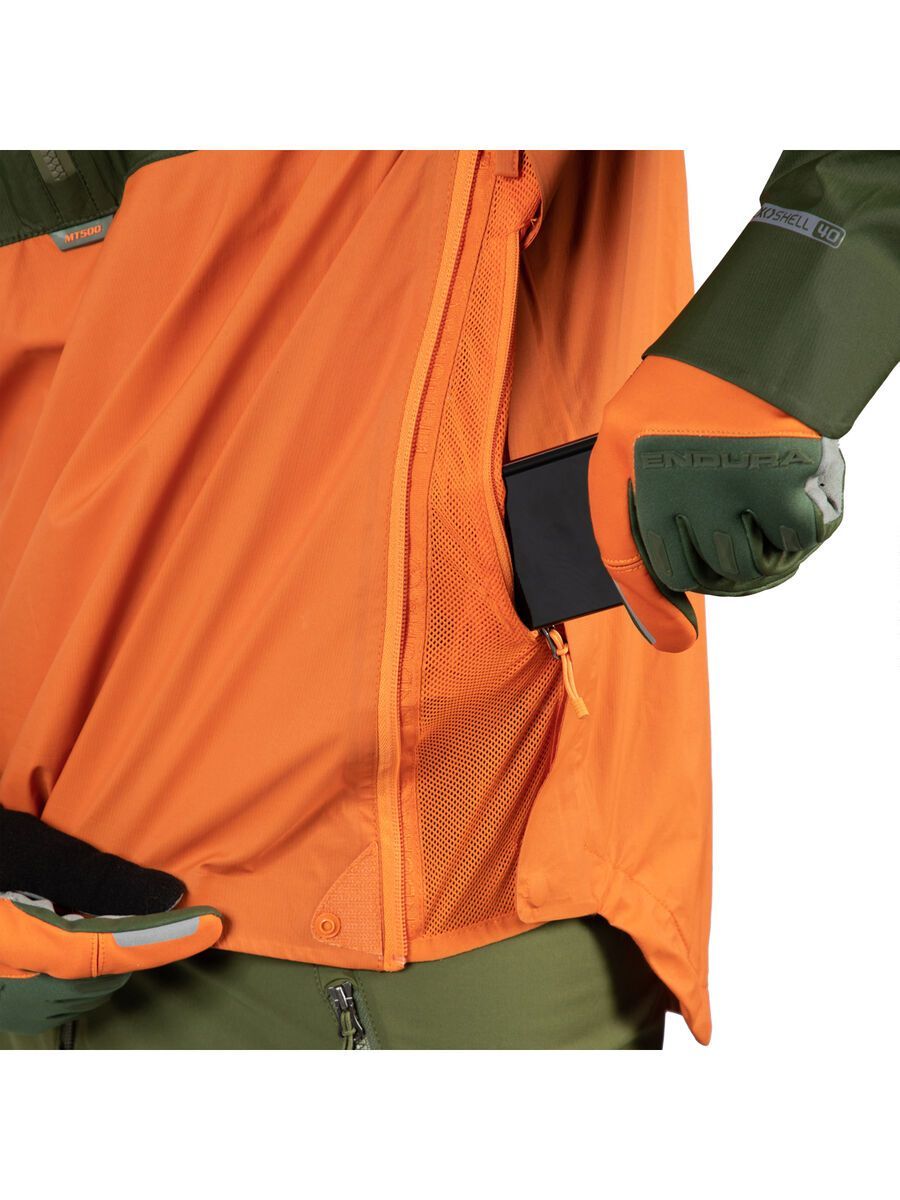 Endura MT500 Lite Wasserdichte Pulloverjacke, harvest - Bild 7