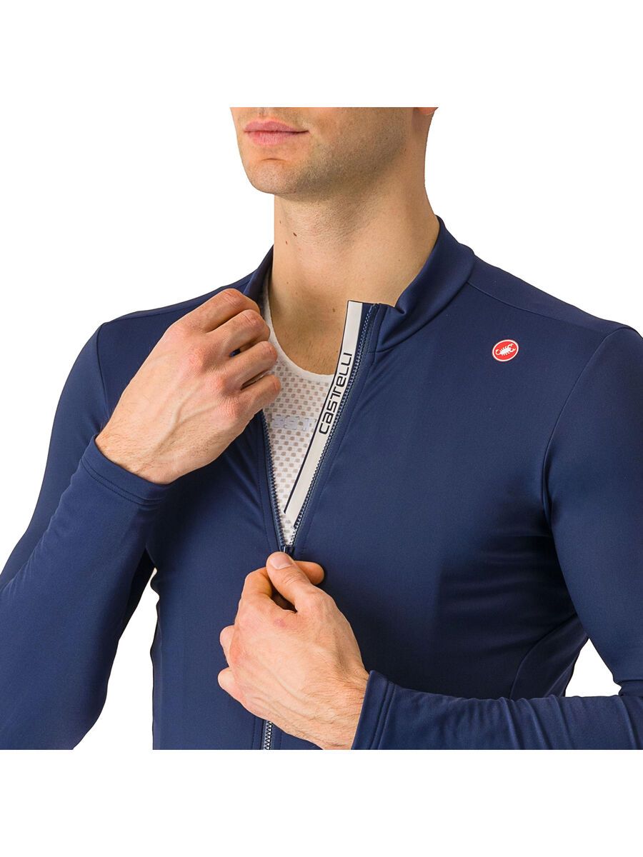 Castelli Espresso Thermal Jersey, belgian blue - Bild 3