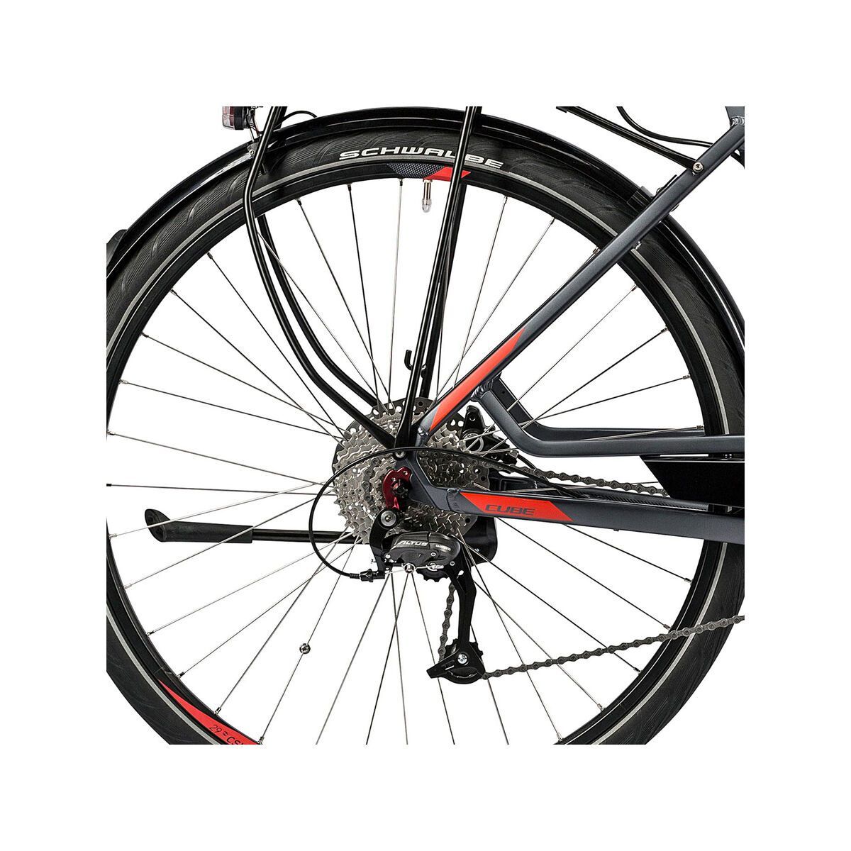 Cube Touring Hybrid 500 Easy Entry, grey´n´red - Bild 4