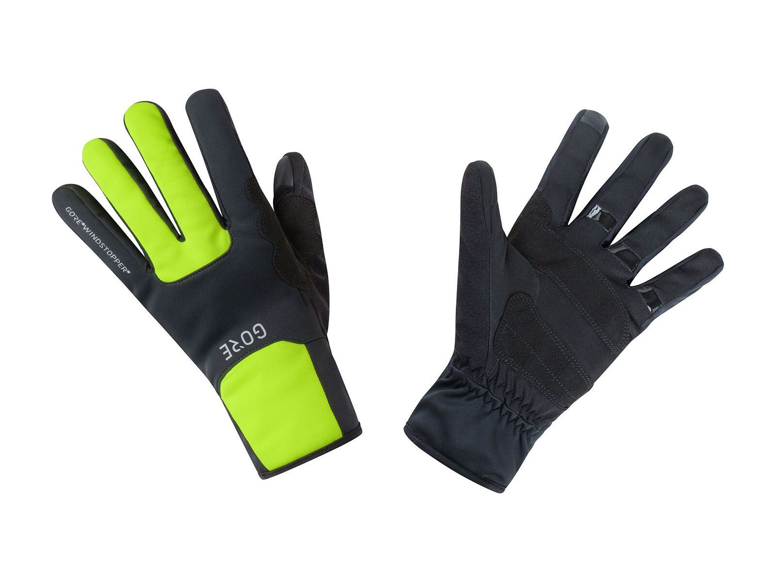 GOREWEAR M Gore Windstopper Thermohandschuhe, black/neon yellow - Bild 1