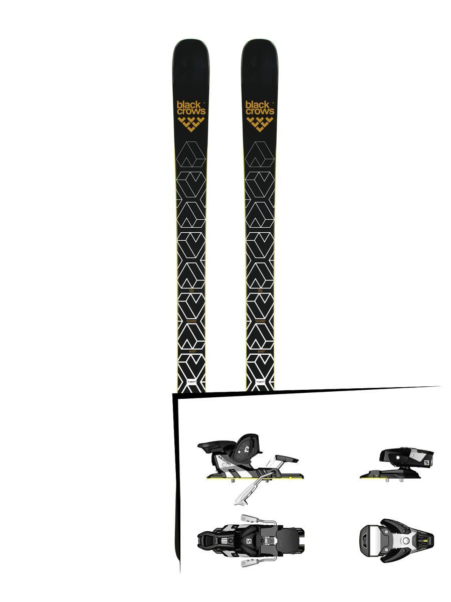 Set: Black Crows Daemon 2019 + Salomon STH2 WTR 13 black/white - Bild 1