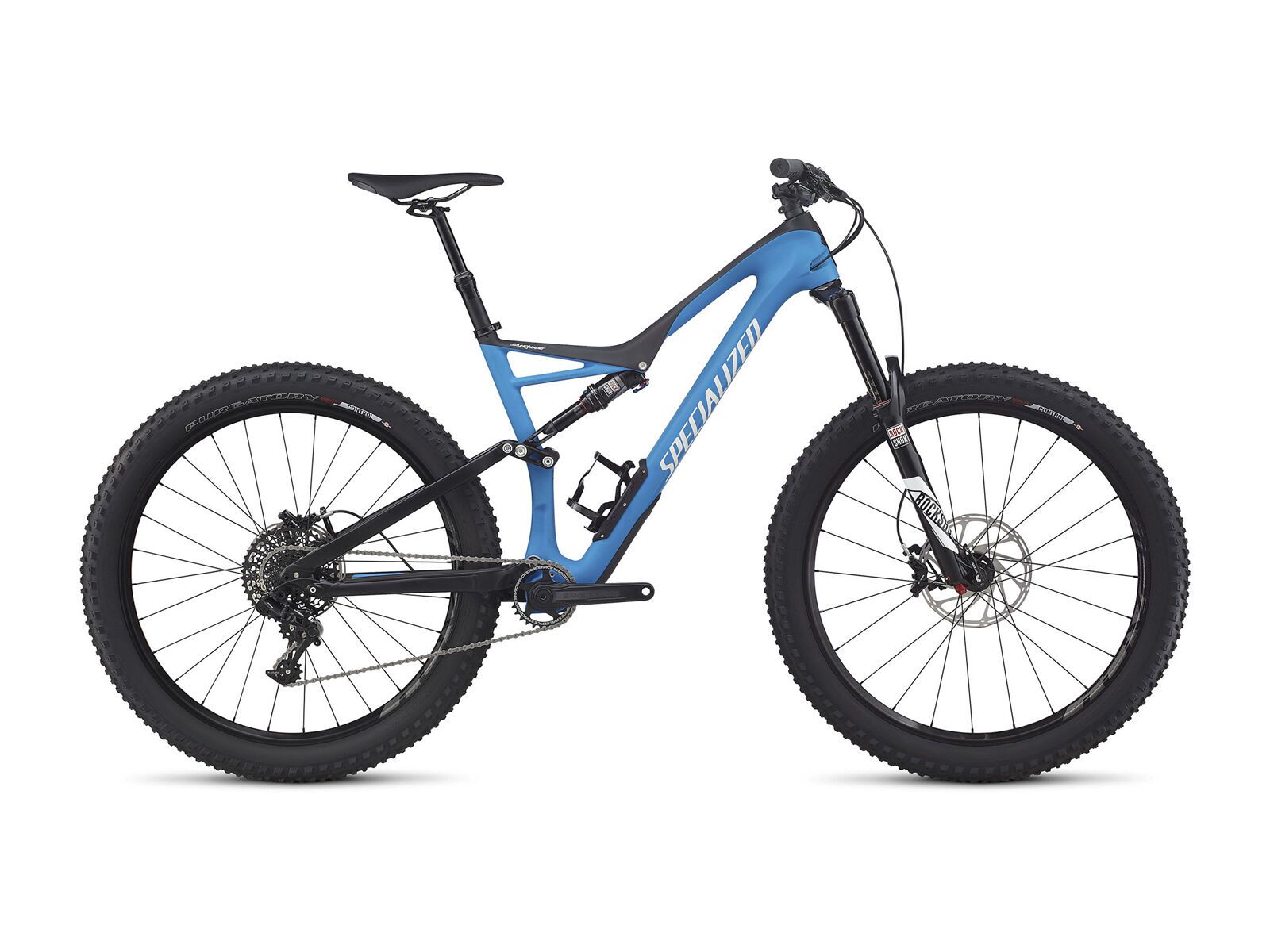 Specialized Stumpjumper FSR Comp Carbon 6Fattie, carbon/neon blue/white - Bild 1