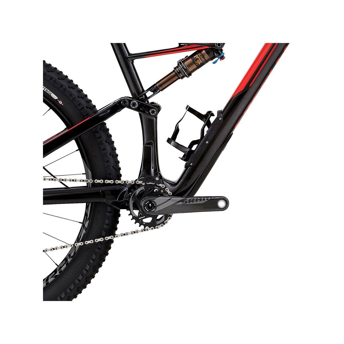 Specialized Stumpjumper FSR Expert 6Fattie, gloss/silver tint carbon/rocket red/flo red - Bild 3