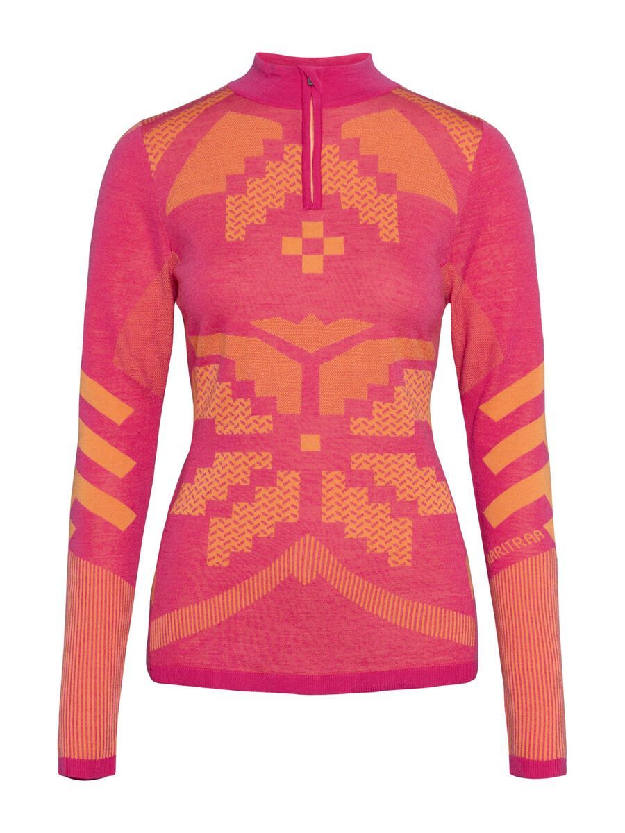 Kari Traa Faith Half Zip Baselayer, bright pink - Bild 1
