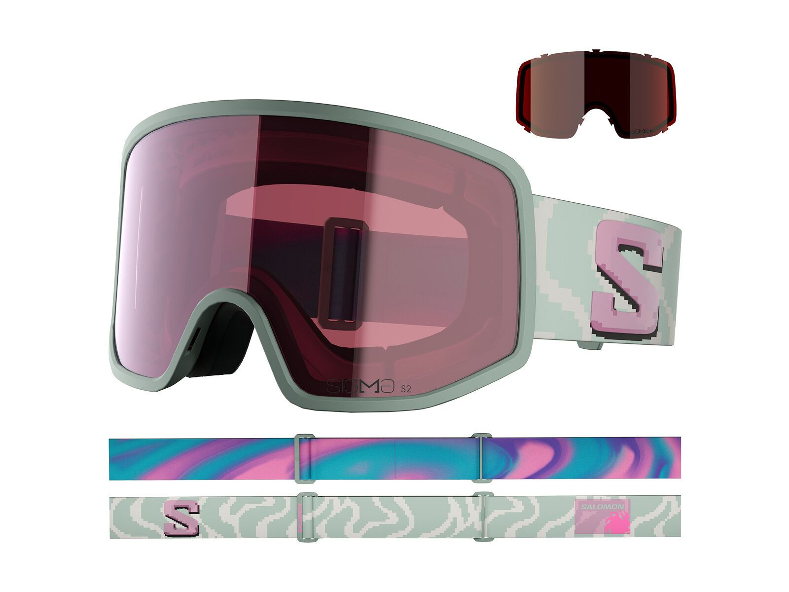 Salomon Sentry Pro S + WS, Sigma Silver Pink / iceberg green - Bild 5
