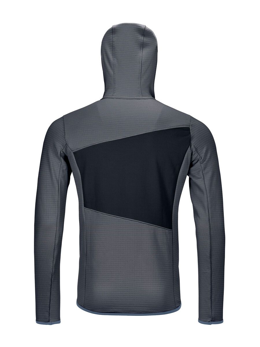 Ortovox Merino Fleece Grid Hoody M, black steel - Bild 2