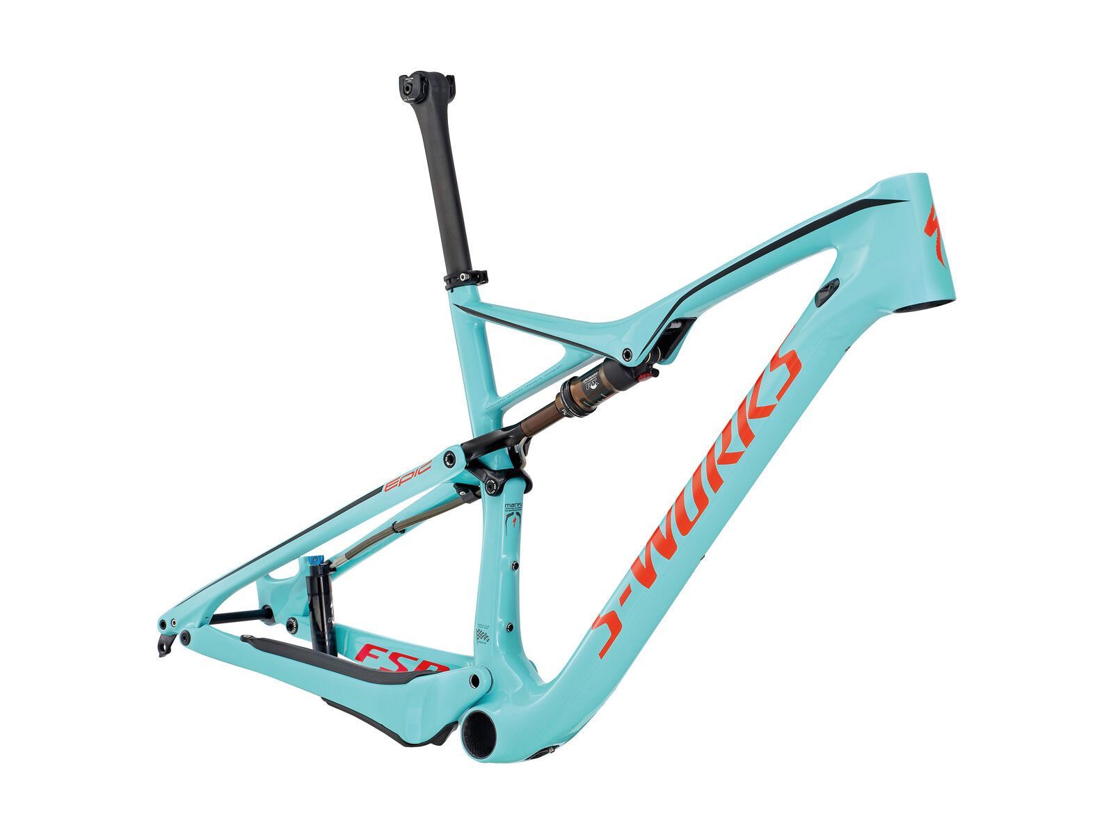 Specialized S-Works Epic FSR Carbon World Cup 29 Frame, gloss teal/rocket red/black - Bild 1