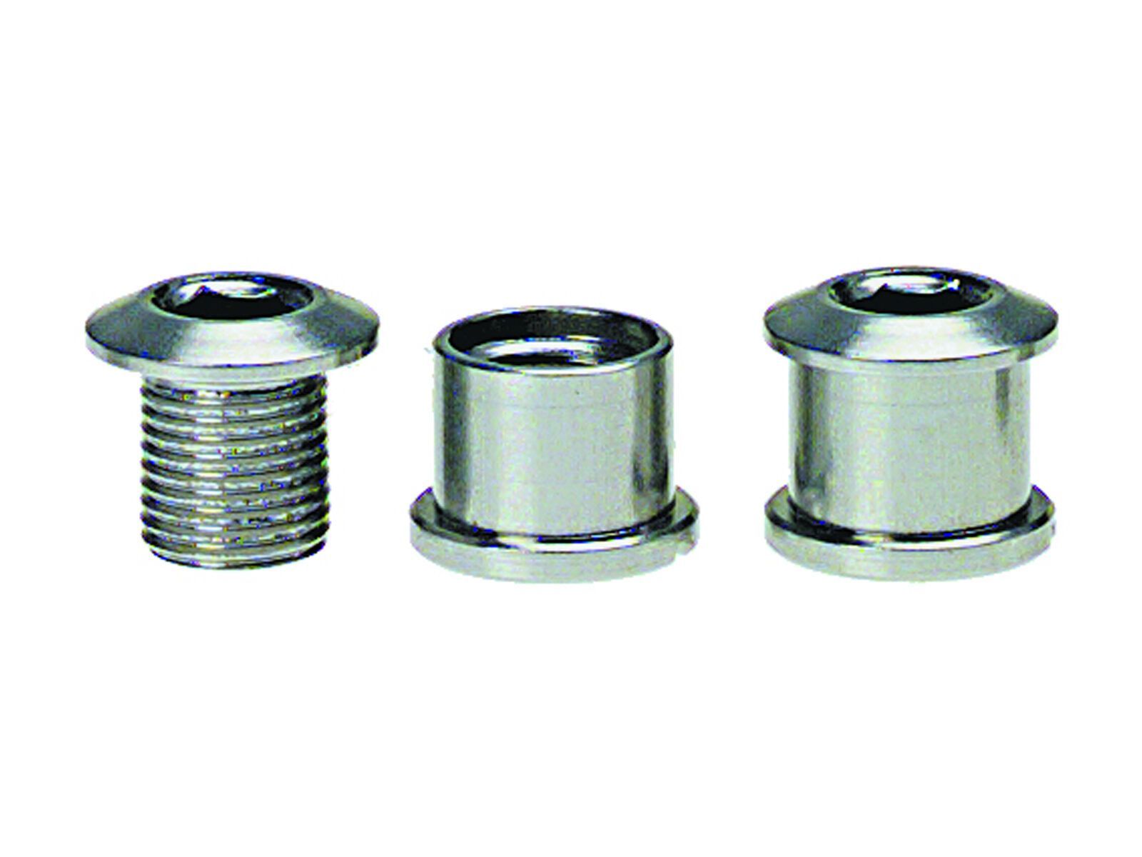 Problem Solvers Kettenblattschraubenset, 8 mm, 2-fach, Edelstahl, silber - Bild 1