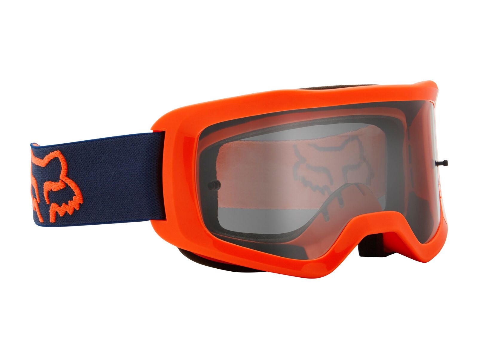 Fox Youth Main Stray Goggle Clear, fluorescent orange - Bild 2